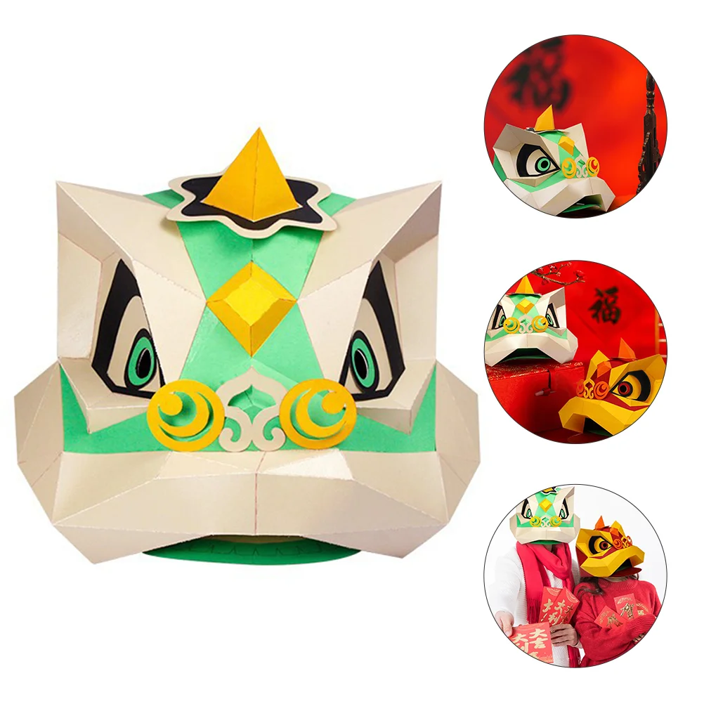 1 Set Lion Dance Mask Vivid Lovely Cosplay Prop Lion Head Model Mask Lion Dance Headgear
1 Set Lion Dance Mask Vivid Lovely Cosplay Prop Lion Head Model Mask Lion Dance Headgear