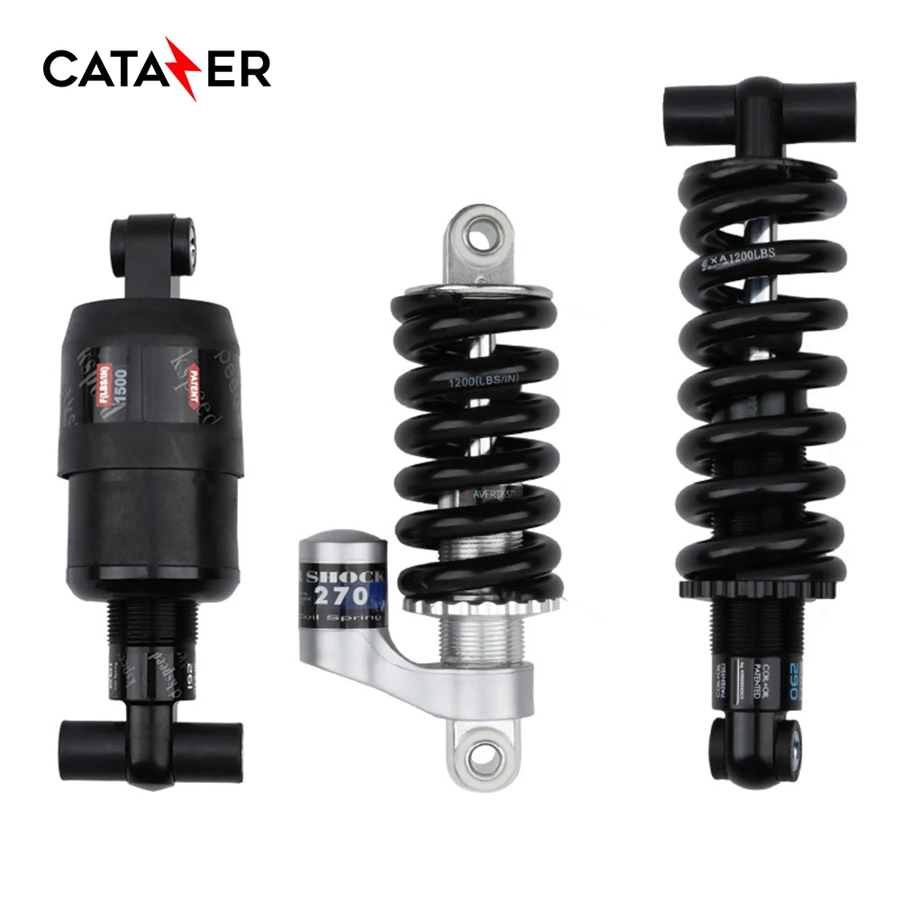 Rear Shock Absorber Spring Shock Absorber for Mountain Bike Folding Bike Electric Bike Scooter with 1200/3000 Ib
Rear Shock Absorber Spring Shock Absorber for Mountain Bike Folding Bike Electric Bike Scooter with 1200/3000 Ib