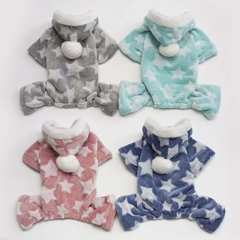 Pet Clothes Autumn Winter Star Pattern Four-legged Plus FleeceDog Coat Small Medium Size Teddy Chihuahua Warm Luxury Dog Clothes
Pet Clothes Autumn Winter Star Pattern Four-legged Plus FleeceDog Coat Small Medium Size Teddy Chihuahua Warm Luxury Dog Clothes