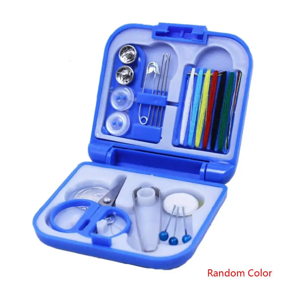 Portable Travel Sewing Set Kits Storage Box Needle Threads Scissor Thimble Buttons Pins Home Sewing Accessories
Portable Travel Sewing Set Kits Storage Box Needle Threads Scissor Thimble Buttons Pins Home Sewing Accessories