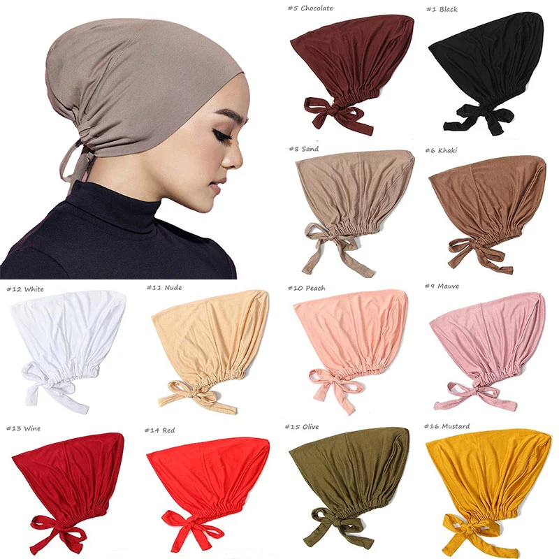 2022 Elastic Folds Muslim Women Tie Rope Jersey Hijab Underscarf Caps Soft Cotton Head Wrap Turban Bonnet Islamic Headscarf
2022 Elastic Folds Muslim Women Tie Rope Jersey Hijab Underscarf Caps Soft Cotton Head Wrap Turban Bonnet Islamic Headscarf