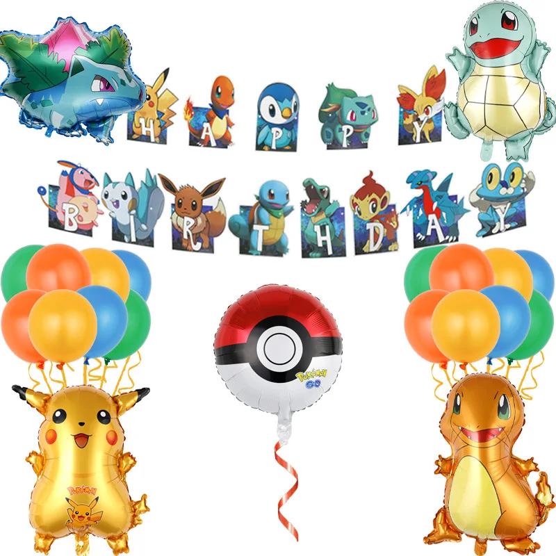 Pokemon Aluminum Film Balloons Children Kids Birthday Party Decoration Action Toys Balloons Film Gifts for Kids Party Supplies
Pokemon Aluminum Film Balloons Children Kids Birthday Party Decoration Action Toys Balloons Film Gifts for Kids Party Supplies