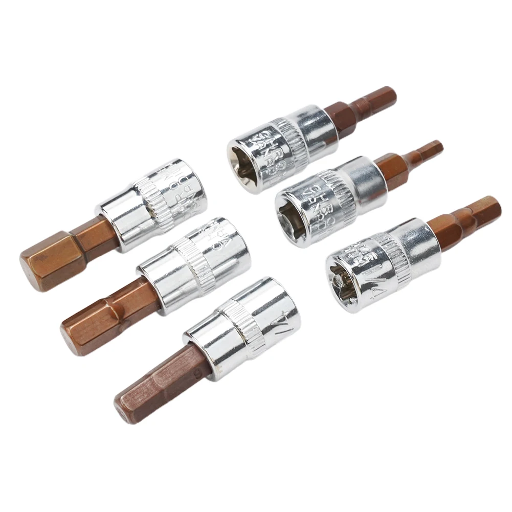 6pcs Screwdriver Bit Socket Set 1/4 Inch Hex Screw Driver Bits Drive Socket Hand Tools Repair Kit Tools H3-H8
6pcs Screwdriver Bit Socket Set 1/4 Inch Hex Screw Driver Bits Drive Socket Hand Tools Repair Kit Tools H3-H8