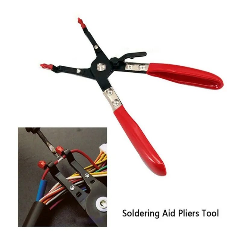 

New! Universal Car Vehicle Soldering Aid Plier Hold 2 Wires Auto Wire Welding Auxiliary Pliers Garage Tools Durable