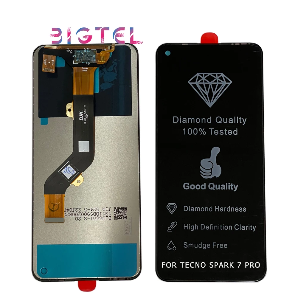 LCD Replacement For Tecno Spark 7 Pro CG6 Mobile Phone LCD Display Touch Digitizer Screen Assembly
LCD Replacement For Tecno Spark 7 Pro CG6 Mobile Phone LCD Display Touch Digitizer Screen Assembly