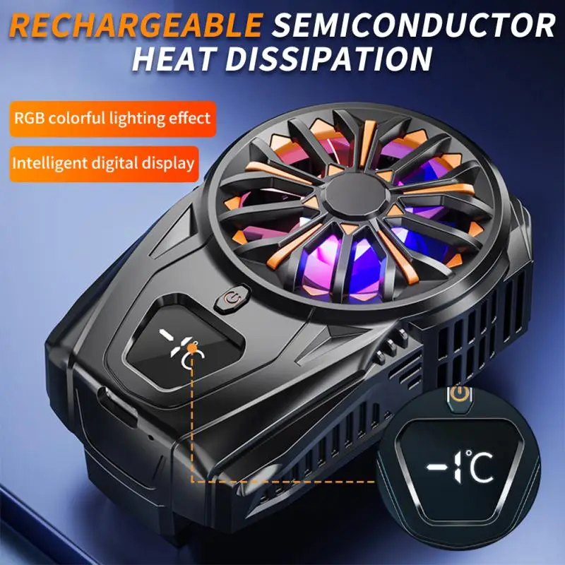 Electric Phone Fan Semiconductor Cool Rgb Mobile Phone Radiator Silent High Quality Cell Phone Cool Heat Sink For Gamer Type-c
Electric Phone Fan Semiconductor Cool Rgb Mobile Phone Radiator Silent High Quality Cell Phone Cool Heat Sink For Gamer Type-c