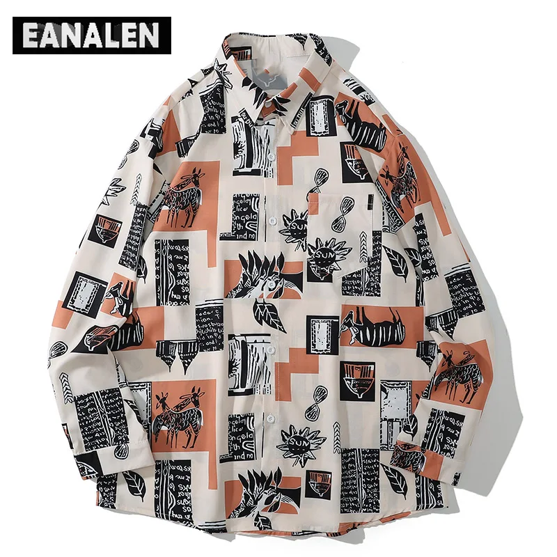 Harajuku Anime Shirts Men's Social Oversized Retro Fashion Trend Korean Clothing Hawaiian Long Sleeve Shirts Aesthetic Art
Harajuku Anime Shirts Men's Social Oversized Retro Fashion Trend Korean Clothing Hawaiian Long Sleeve Shirts Aesthetic Art