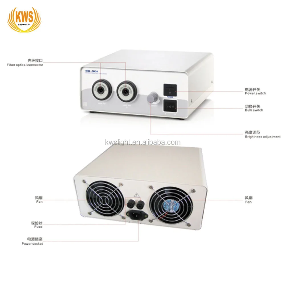XD-301-250W Dual Holes Halogen Fiber Optic Endoscope Microscope High Power Medical Cold Light Source
XD-301-250W Dual Holes Halogen Fiber Optic Endoscope Microscope High Power Medical Cold Light Source