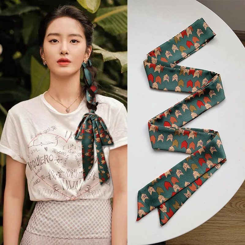 2022 Square Silk Scarf Headband for Women Fashion Print Hair Band Hair Ties Bandana Head Neck Scarf Kerchief Hair Accessories
2022 Square Silk Scarf Headband for Women Fashion Print Hair Band Hair Ties Bandana Head Neck Scarf Kerchief Hair Accessories