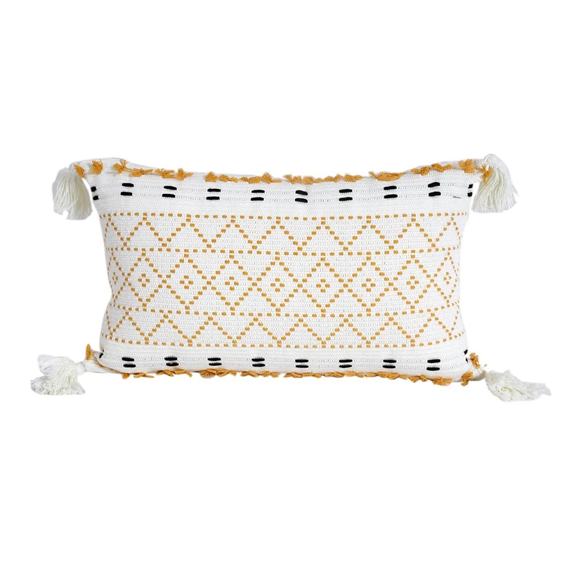 Boho Throw Pillow Covers Natural Cotton Hand-Woven Tufted Tassel Decorative Lumbar Pillowcase For Sofa Bed Farmhouse
Boho Throw Pillow Covers Natural Cotton Hand-Woven Tufted Tassel Decorative Lumbar Pillowcase For Sofa Bed Farmhouse