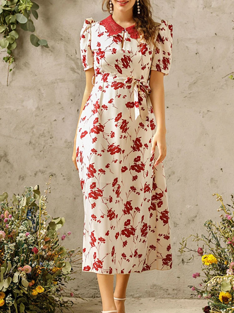 Женское Шифоновое Платье макси с цветочным принтом, Длинное Элегантное платье с воротником и шнуровкой, лето 2022
Женское Шифоновое Платье макси с цветочным принтом, Длинное Элегантное платье с воротником и шнуровкой, лето 2022