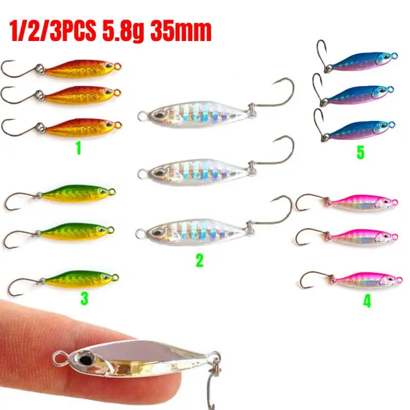 Fishing Lures With Hook 5.8g 35mm Mini Metal Artificial Bionic Bait Fishing Tackle Hard Swimbaits Outdoor Fishing Accessories
Fishing Lures With Hook 5.8g 35mm Mini Metal Artificial Bionic Bait Fishing Tackle Hard Swimbaits Outdoor Fishing Accessories