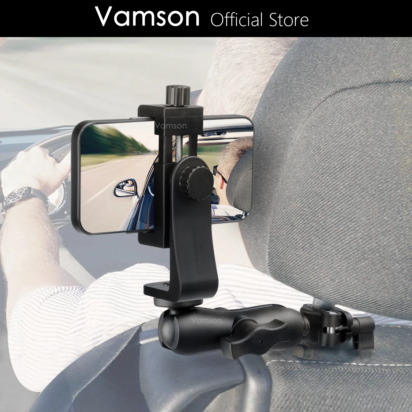 Vamson Car Phone Seat Mount Bracket Motorcycle Rearview Mirror Stand 360°Rotation Adjustment CellPhone Holder Clip Accessories
Vamson Car Phone Seat Mount Bracket Motorcycle Rearview Mirror Stand 360°Rotation Adjustment CellPhone Holder Clip Accessories