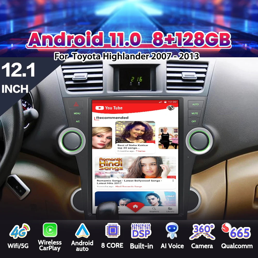 Android 11 128 ГБ для Toyota Highlander 2007-2013 Tesla автомобильное радио GPS Navi мультимедийный видеоплеер автомобильное аудио стерео головное устройство
Android 11 128 ГБ для Toyota Highlander 2007-2013 Tesla автомобильное радио GPS Navi мультимедийный видеоплеер автомобильное аудио стерео головное устройство