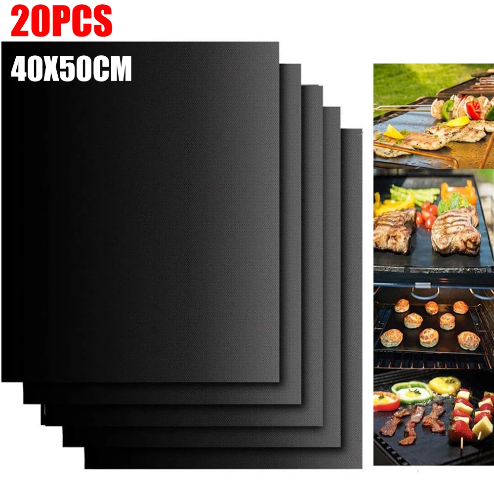 5/20PCS BBQ Grill Mat 40*50cm Baking Mat BBQ Tools Cooking Grilling Sheet Heat Resistance Outdoor Picnic Cooking Barbecue Tool
5/20PCS BBQ Grill Mat 40*50cm Baking Mat BBQ Tools Cooking Grilling Sheet Heat Resistance Outdoor Picnic Cooking Barbecue Tool