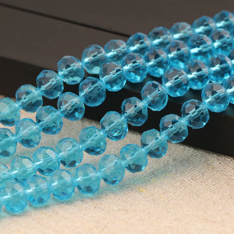 5-100pcs Lake Blue Color Rondelle Faceted Crystal Glass 3mm 4mm 6mm 8mm 10mm 12mm Loose Spacer Beads for DIY Jewelry Making
5-100pcs Lake Blue Color Rondelle Faceted Crystal Glass 3mm 4mm 6mm 8mm 10mm 12mm Loose Spacer Beads for DIY Jewelry Making