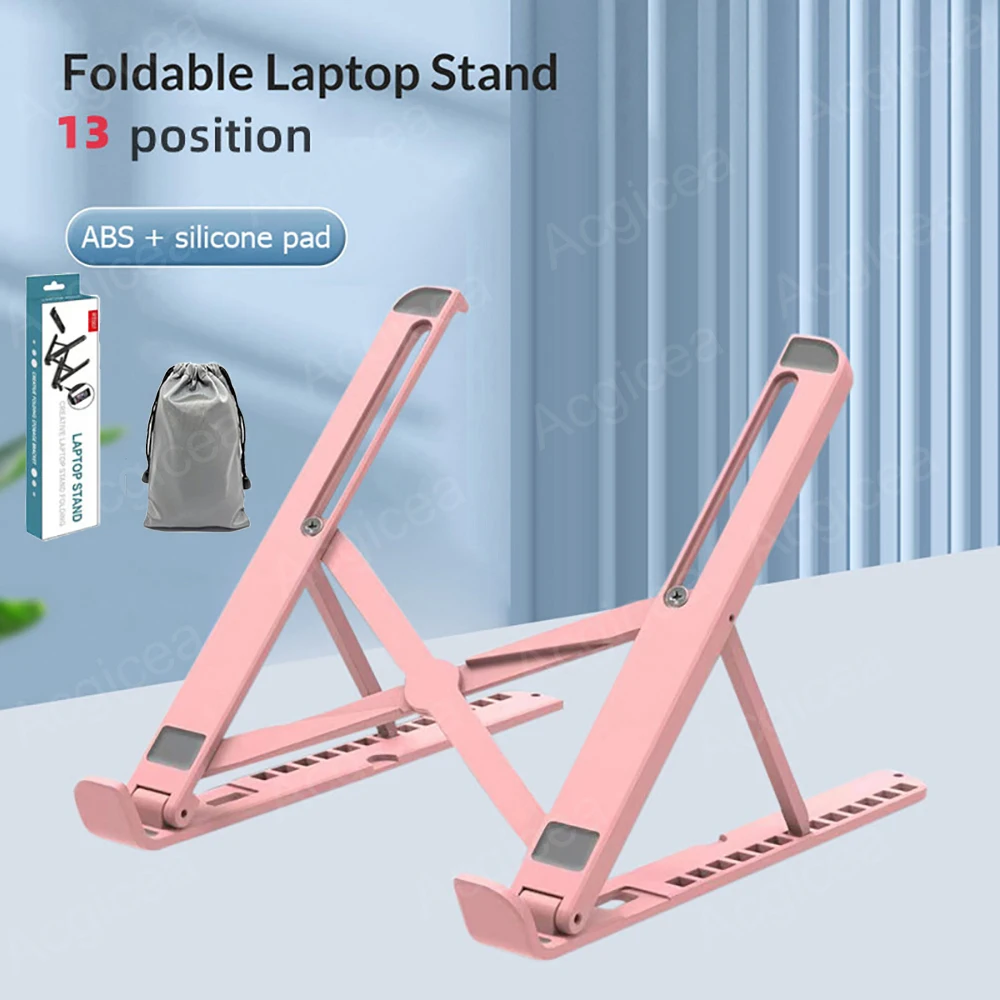 Foldable Laptop Stand Adjustable Riser Cooling Bracket with Storage Bag Notebook Support Base Holder for Laptop Tablet Accessory
Foldable Laptop Stand Adjustable Riser Cooling Bracket with Storage Bag Notebook Support Base Holder for Laptop Tablet Accessory