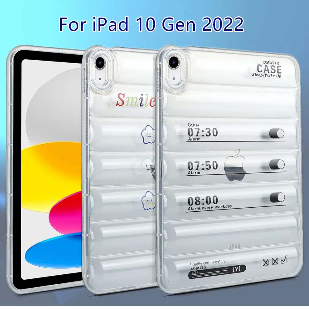 Симпатичный детский чехол для iPad 10-го поколения, тонкий силиконовый защитный чехол для iPad 10 10,9 дюйма, 2022 дюйма, планшетов для iPad A2696, A2757, A2777