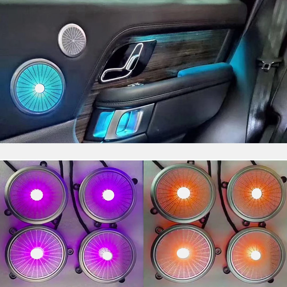 10 Colors Door Speaker Atmosphere Light Decoration Glow Cover Trim For Range Rover Vogue 2013-2022 Led illuminate Speaker 
10 Colors Door Speaker Atmosphere Light Decoration Glow Cover Trim For Range Rover Vogue 2013-2022 Led illuminate Speaker