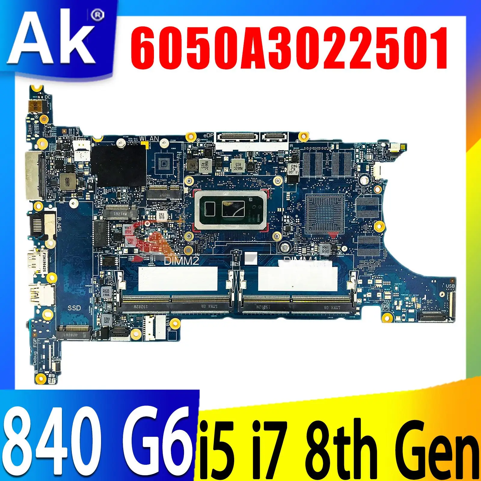 Материнская плата 6050A3022501 для ноутбука HP 840 G6 850 G6 с процессором I5 I7 8-го поколения
Материнская плата 6050A3022501 для ноутбука HP 840 G6 850 G6 с процессором I5 I7 8-го поколения