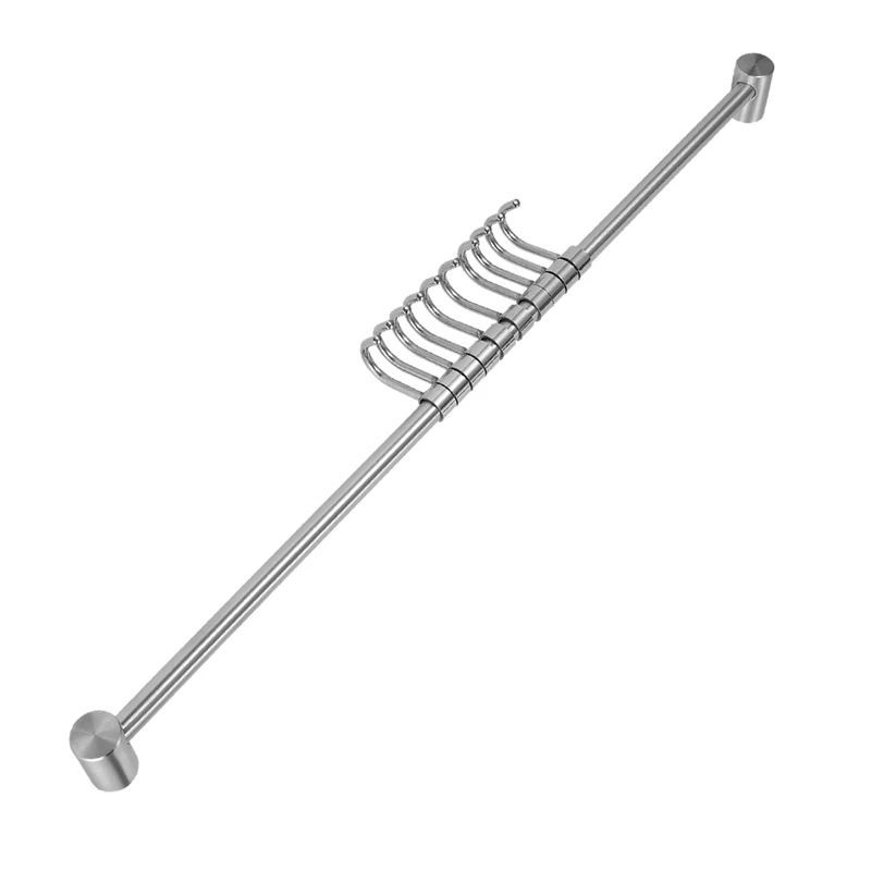 3X Kitchen Rail Rack Wall Mounted Utensil Hanging Rack Stainless Steel Hanger Hooks 10 Sliding Hooks
3X Kitchen Rail Rack Wall Mounted Utensil Hanging Rack Stainless Steel Hanger Hooks 10 Sliding Hooks