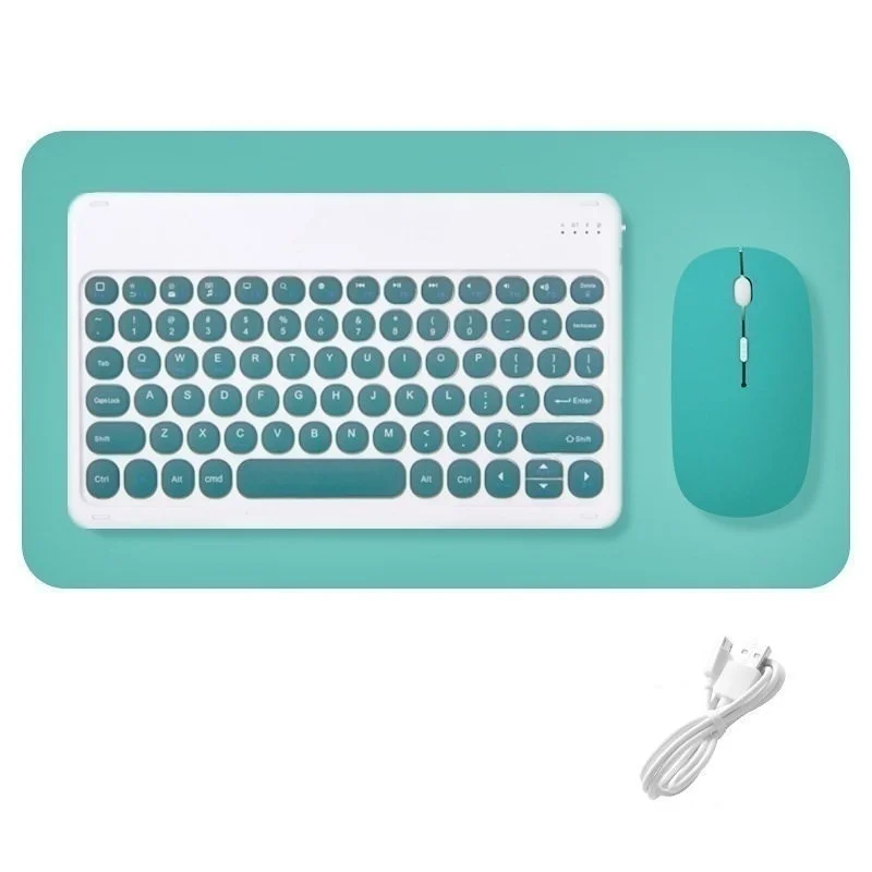 Wireless Keyboard and Mouse Combos Set Round Bluetooth Hebrew Spanish French Korean For iOS iPad Android Windows Phone Tablet
Wireless Keyboard and Mouse Combos Set Round Bluetooth Hebrew Spanish French Korean For iOS iPad Android Windows Phone Tablet