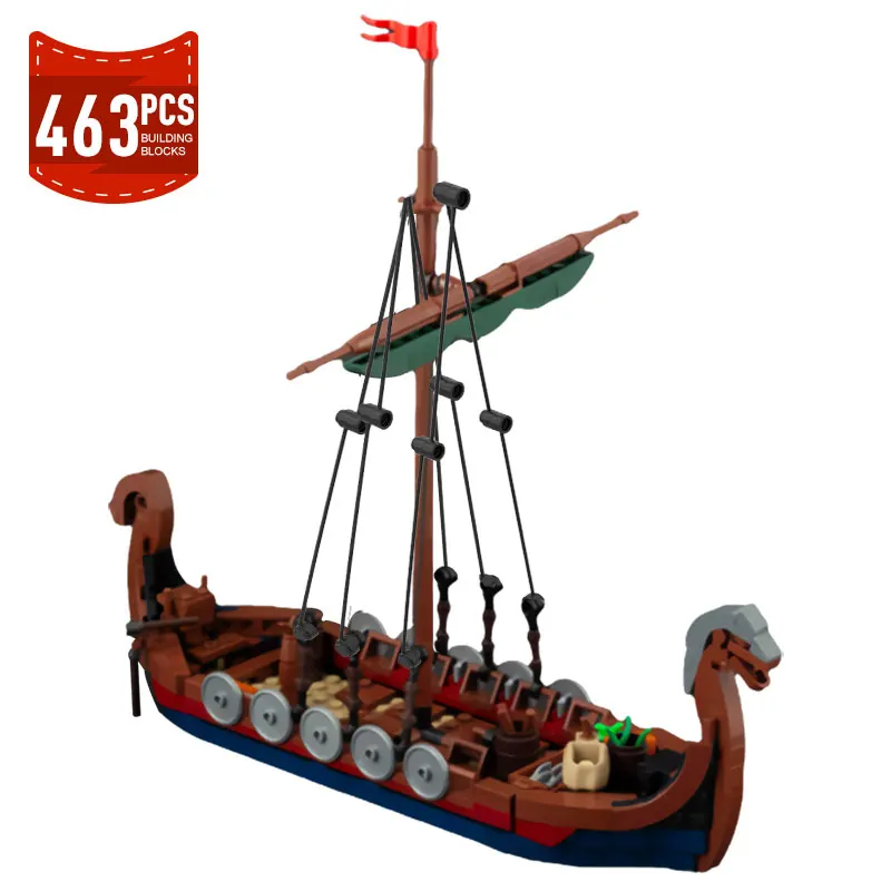 MOC Movie Vikingsed Boat Pirate Ship Building Blocks Set Medieval Military Vessel 58275 Model Bricks DIY Toys for Children Gift
MOC Movie Vikingsed Boat Pirate Ship Building Blocks Set Medieval Military Vessel 58275 Model Bricks DIY Toys for Children Gift
