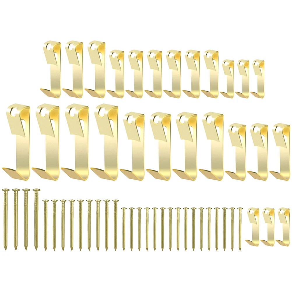 1 Set Metal Picture Hanging Hooks Picture Hangers Picture Frame Hooks with Nails for Wooden Wall
1 Set Metal Picture Hanging Hooks Picture Hangers Picture Frame Hooks with Nails for Wooden Wall