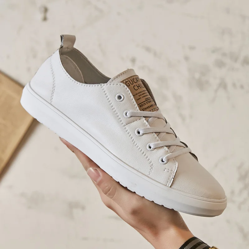 Fashion New Men Leather Casual Shoes Black Sneaker Male Breathable Flats Shoes Luxury Brand Men's White Walking Sneakers For Man
Fashion New Men Leather Casual Shoes Black Sneaker Male Breathable Flats Shoes Luxury Brand Men's White Walking Sneakers For Man