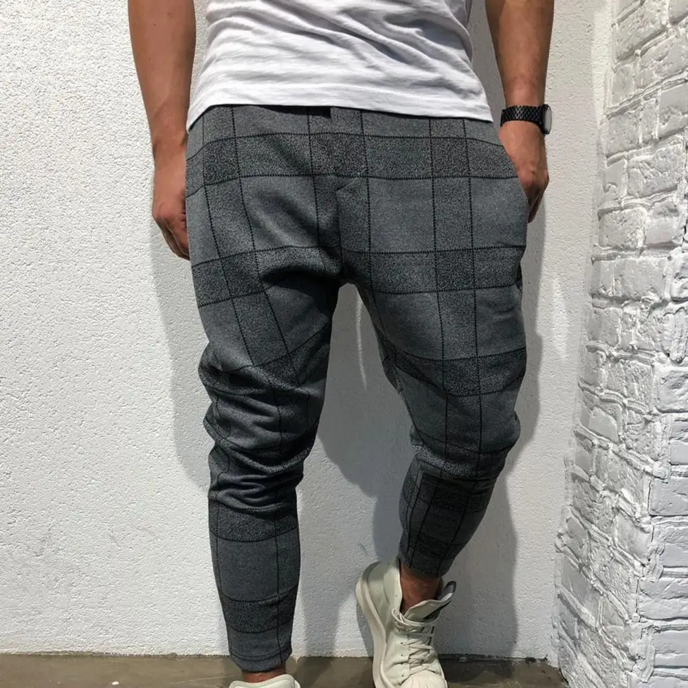Pants Trousers Casual Simple for Sports All-match Plaid Design Elastic Waist Male Harem for Sports
Pants Trousers Casual Simple for Sports All-match Plaid Design Elastic Waist Male Harem for Sports