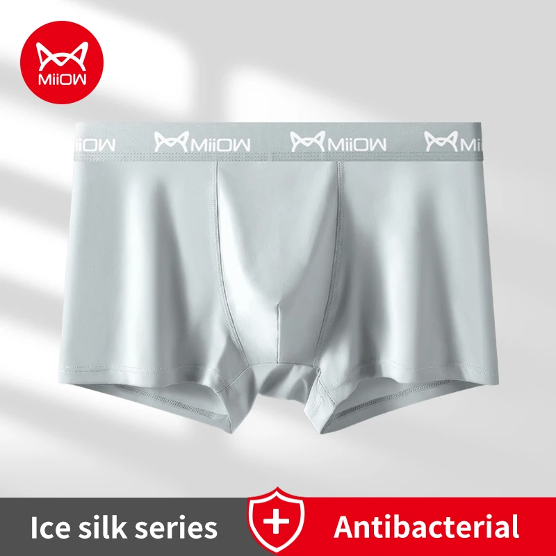 MiiOW 3Pcs Ice Silk Sexy Men's Underwear Boxers Cotton Antibacterial Crotch Boxershorts Light Breathable Male Panties Men Trunks
MiiOW 3Pcs Ice Silk Sexy Men's Underwear Boxers Cotton Antibacterial Crotch Boxershorts Light Breathable Male Panties Men Trunks
