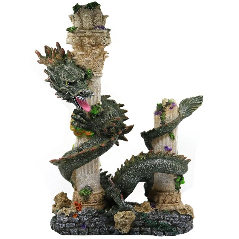 Mountain View Decor Landscape Rock Hideout Shelter Ornament with Dragon & Pillars Small Sized Fish Tank Decoration
Mountain View Decor Landscape Rock Hideout Shelter Ornament with Dragon & Pillars Small Sized Fish Tank Decoration