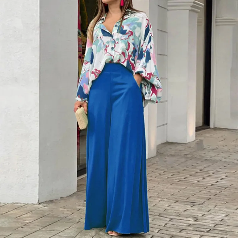 Women's Clothing 2023 Summer Loose Large Size Casual Printed Shirt Top Wide-Leg Pants Two-Piece Set
Women's Clothing 2023 Summer Loose Large Size Casual Printed Shirt Top Wide-Leg Pants Two-Piece Set