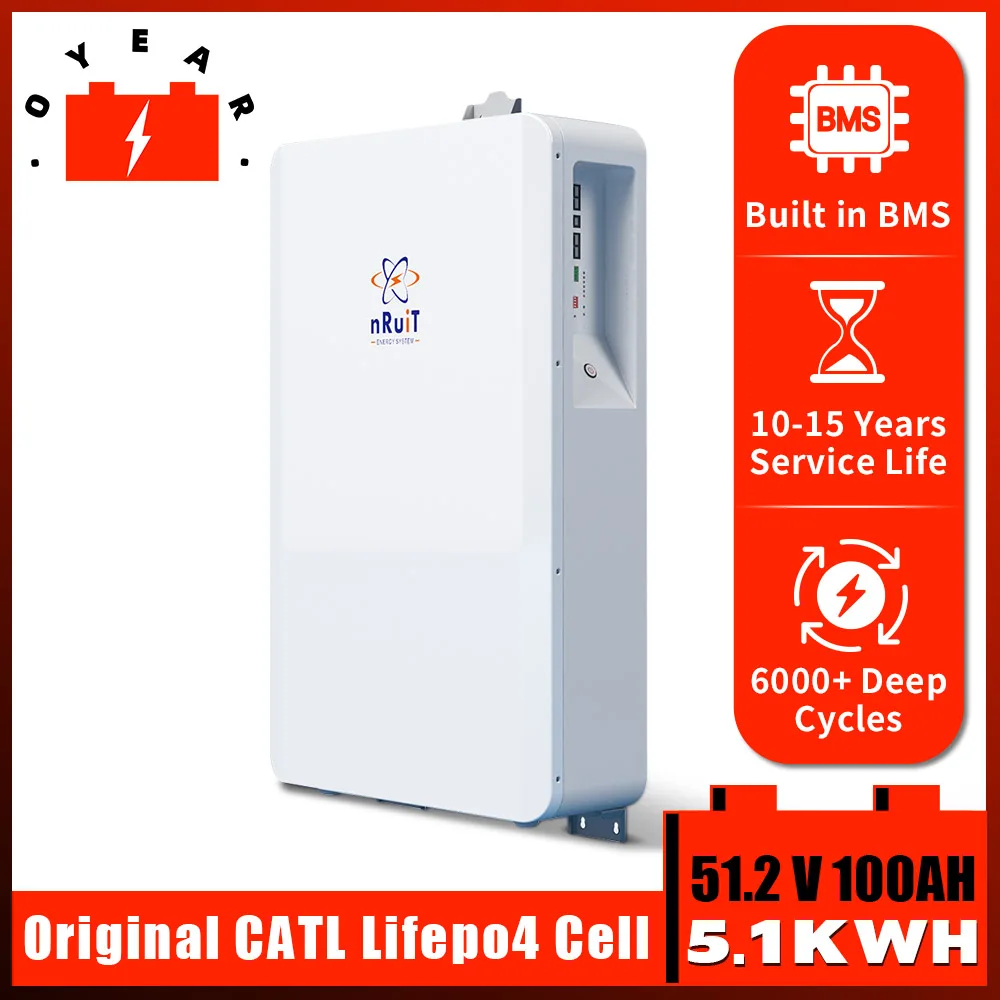 lifepo4 battery 48v 5Kwh 100AH home battery backup nRuiT powerwall battery pack for Home On Off Grid Solar Energy System ess
lifepo4 battery 48v 5Kwh 100AH home battery backup nRuiT powerwall battery pack for Home On Off Grid Solar Energy System ess