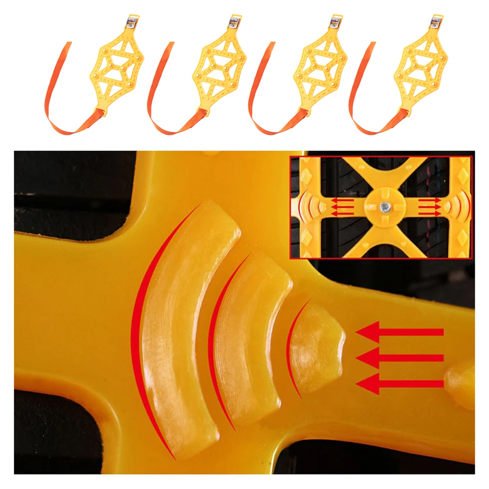 4pcs Car Safety Wheel Chains Anti-slip Car Snow Tire Anti-skid Chains Wear-resistant Easy Disassembly Auto Accessories
4pcs Car Safety Wheel Chains Anti-slip Car Snow Tire Anti-skid Chains Wear-resistant Easy Disassembly Auto Accessories