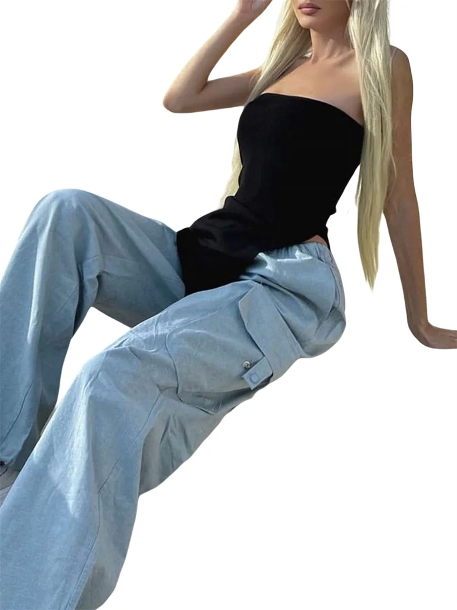 Women s Sexy Off Shoulder Metal Chain Bandeau Crop Top Sleeveless Tube Cami Wrap Shirt for Casual Party Streetwear 
Women s Sexy Off Shoulder Metal Chain Bandeau Crop Top Sleeveless Tube Cami Wrap Shirt for Casual Party Streetwear