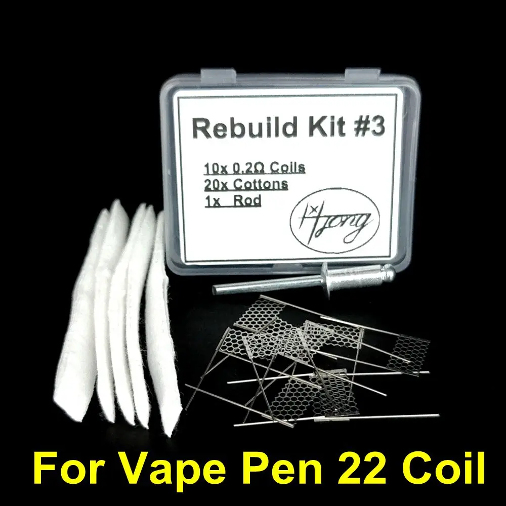 Rebuild Mesh Coils Kit 0.2ohm For Smok For Vape Pen 22 Kit Coil Electronic Cigarette Atomizer Tank Heating Head Cores Accessory
Rebuild Mesh Coils Kit 0.2ohm For Smok For Vape Pen 22 Kit Coil Electronic Cigarette Atomizer Tank Heating Head Cores Accessory