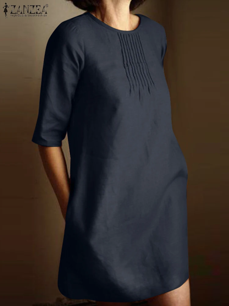 ZANZEA Summer Beach Sundress Elegant Women's Dresses Fashion Solid Short Sleeve Work Vestidos Oversize Female Kaftan Robe Femme
ZANZEA Summer Beach Sundress Elegant Women's Dresses Fashion Solid Short Sleeve Work Vestidos Oversize Female Kaftan Robe Femme