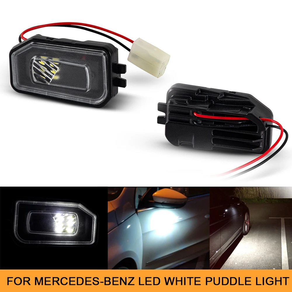 White LED Under Side Mirror Puddle Lights for Mercedes-Benz W205 W213 W222 GLB GLC X253 B-Class Car Styling
White LED Under Side Mirror Puddle Lights for Mercedes-Benz W205 W213 W222 GLB GLC X253 B-Class Car Styling
