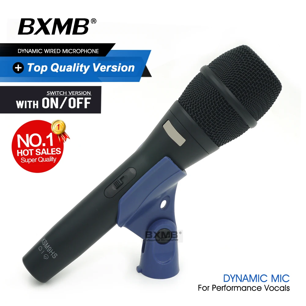 Top Quality Professional KSM9 Dynamic Wired Microphone KSM9HS Mic with ON/OFF Switch For Performance Live Vocals Karaoke
Top Quality Professional KSM9 Dynamic Wired Microphone KSM9HS Mic with ON/OFF Switch For Performance Live Vocals Karaoke