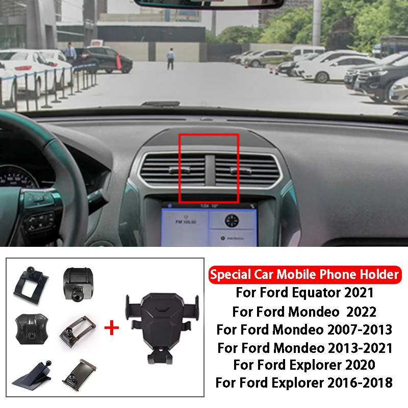 For Ford Equator 2021 Mondeo 2007-2022 Explorer 2016-2020 Car Air Vent Clip Mount Mobile Phone Holder CellPhone Stand Support
For Ford Equator 2021 Mondeo 2007-2022 Explorer 2016-2020 Car Air Vent Clip Mount Mobile Phone Holder CellPhone Stand Support