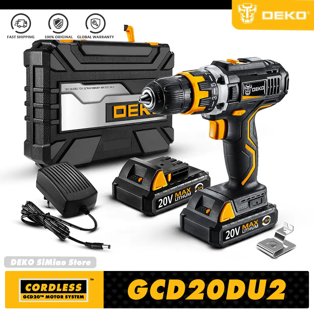 DEKO 20V DC литий-ионная батарея 2-скоростной мини беспроводной шуруповерт Электроинструмент Электрическая аккумуляторная дрель перфоратор ...
DEKO 20V DC литий-ионная батарея 2-скоростной мини беспроводной шуруповерт Электроинструмент Электрическая аккумуляторная дрель перфоратор ...