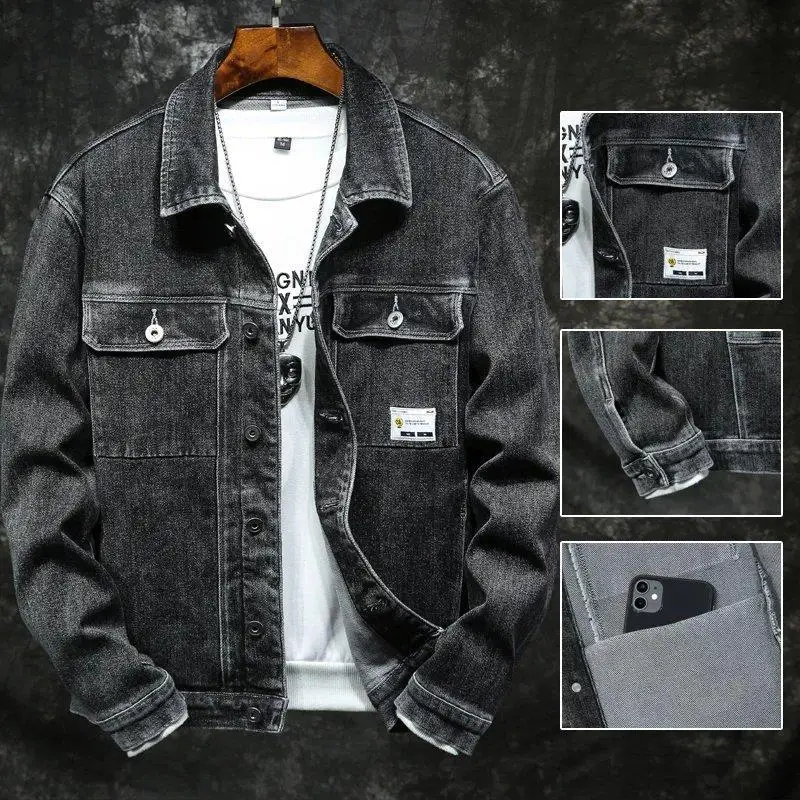 Men Clothing Blue Denim Jacket Korea New Autumn Spring Fashion Slim Jeans Coat Male Casual Cowboy Jacket Large Size M-4XL E275
Men Clothing Blue Denim Jacket Korea New Autumn Spring Fashion Slim Jeans Coat Male Casual Cowboy Jacket Large Size M-4XL E275