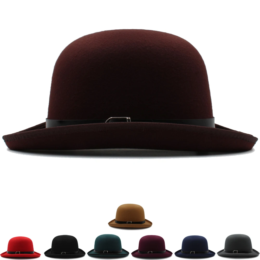 Men Women Wool Blend Oval Top Bowler Hats Woolen Fedora Caps Trilby Classical Derby Sunhat Adjustable UK M-L US 7 1/8-7 3/8
Men Women Wool Blend Oval Top Bowler Hats Woolen Fedora Caps Trilby Classical Derby Sunhat Adjustable UK M-L US 7 1/8-7 3/8