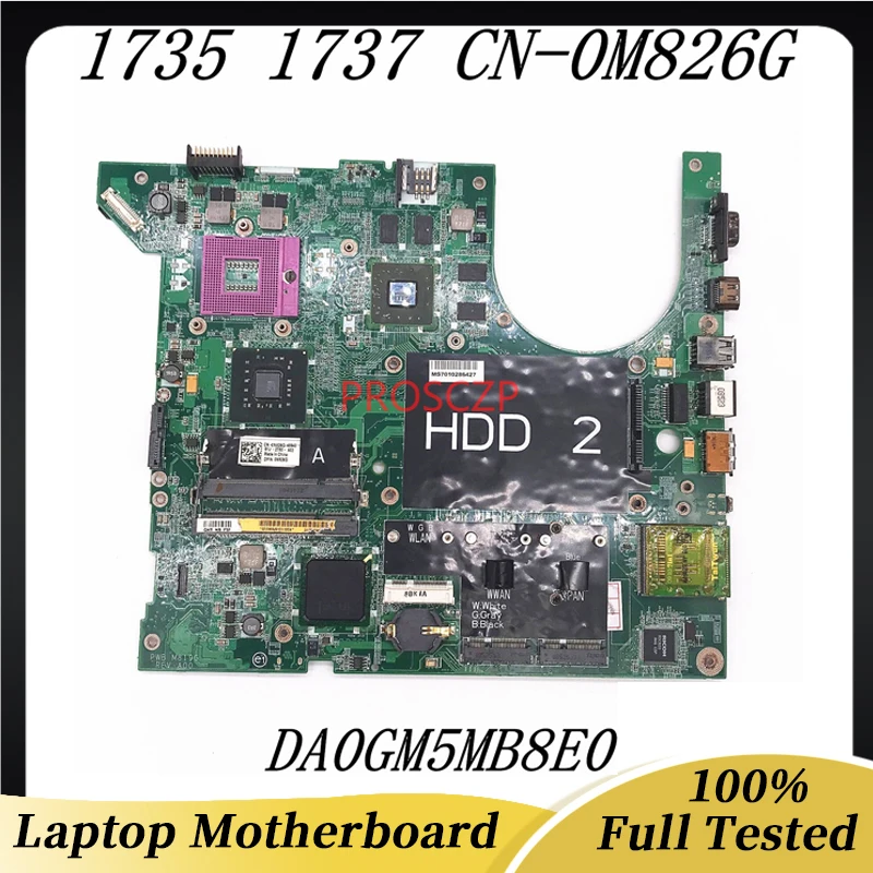 CN-0M826G 0M826G M826G Высокое качество для DELL 1737 1735 Материнская плата ноутбука DA0GM5MB8E0 с PM45 HD3650 GPU 100% хорошо работает
CN-0M826G 0M826G M826G Высокое качество для DELL 1737 1735 Материнская плата ноутбука DA0GM5MB8E0 с PM45 HD3650 GPU 100% хорошо работает