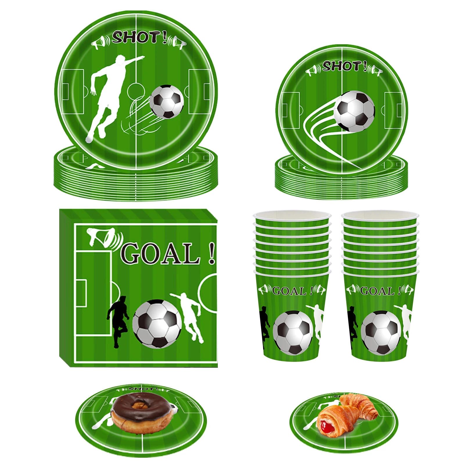 68 Pcs Football Party Tableware Green Soccer Ball Dinnerware Football Party Supplies Football Party Table Decorations Dinnerware
68 Pcs Football Party Tableware Green Soccer Ball Dinnerware Football Party Supplies Football Party Table Decorations Dinnerware