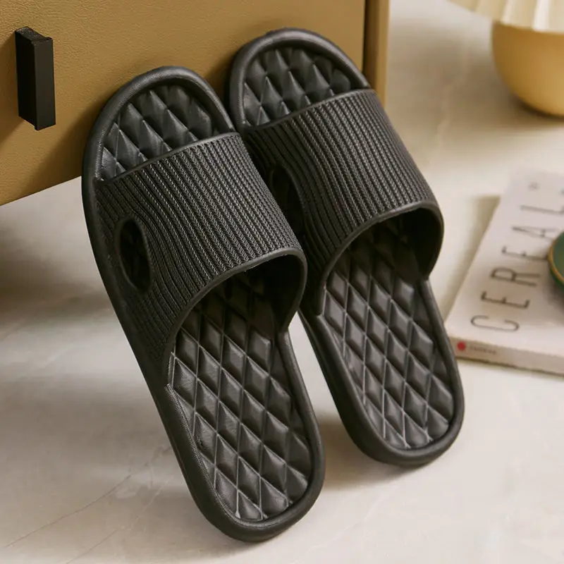 Home Soft Slippers Couple Summer Indoor Skid Proof Bathroom Slippers Sandals Hotel Solid Color Men Women Flip Flops Flat Shoes
Home Soft Slippers Couple Summer Indoor Skid Proof Bathroom Slippers Sandals Hotel Solid Color Men Women Flip Flops Flat Shoes
