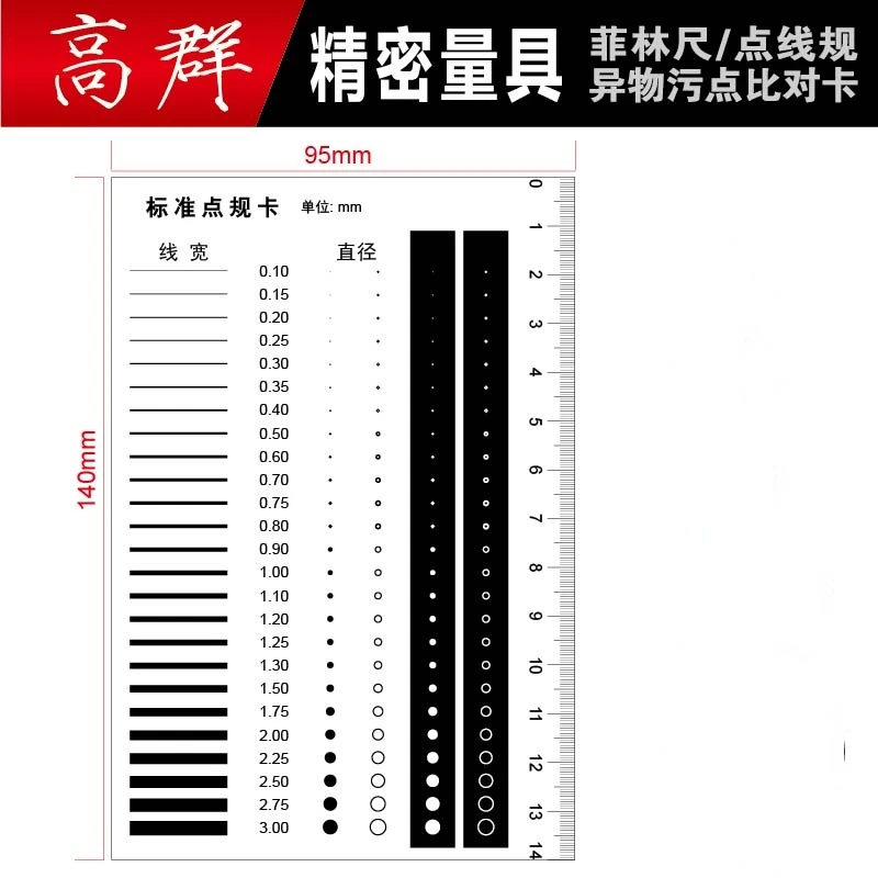 Appearance Defect Comparison Benchmark Inspection Gauge Stain Detection Card Inspection Gauge Control Card Precision Trachoma Co
Appearance Defect Comparison Benchmark Inspection Gauge Stain Detection Card Inspection Gauge Control Card Precision Trachoma Co