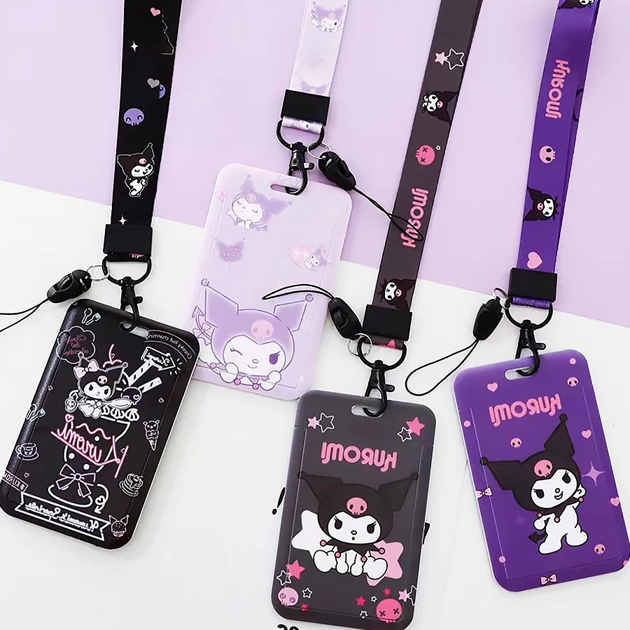 Kawaii Sanrio Cute Card Set Kulomi Cartoon Long Lanyard Bus Card Protective Sleeve Campus Student Card ID Keychain Gift for Girl
Kawaii Sanrio Cute Card Set Kulomi Cartoon Long Lanyard Bus Card Protective Sleeve Campus Student Card ID Keychain Gift for Girl