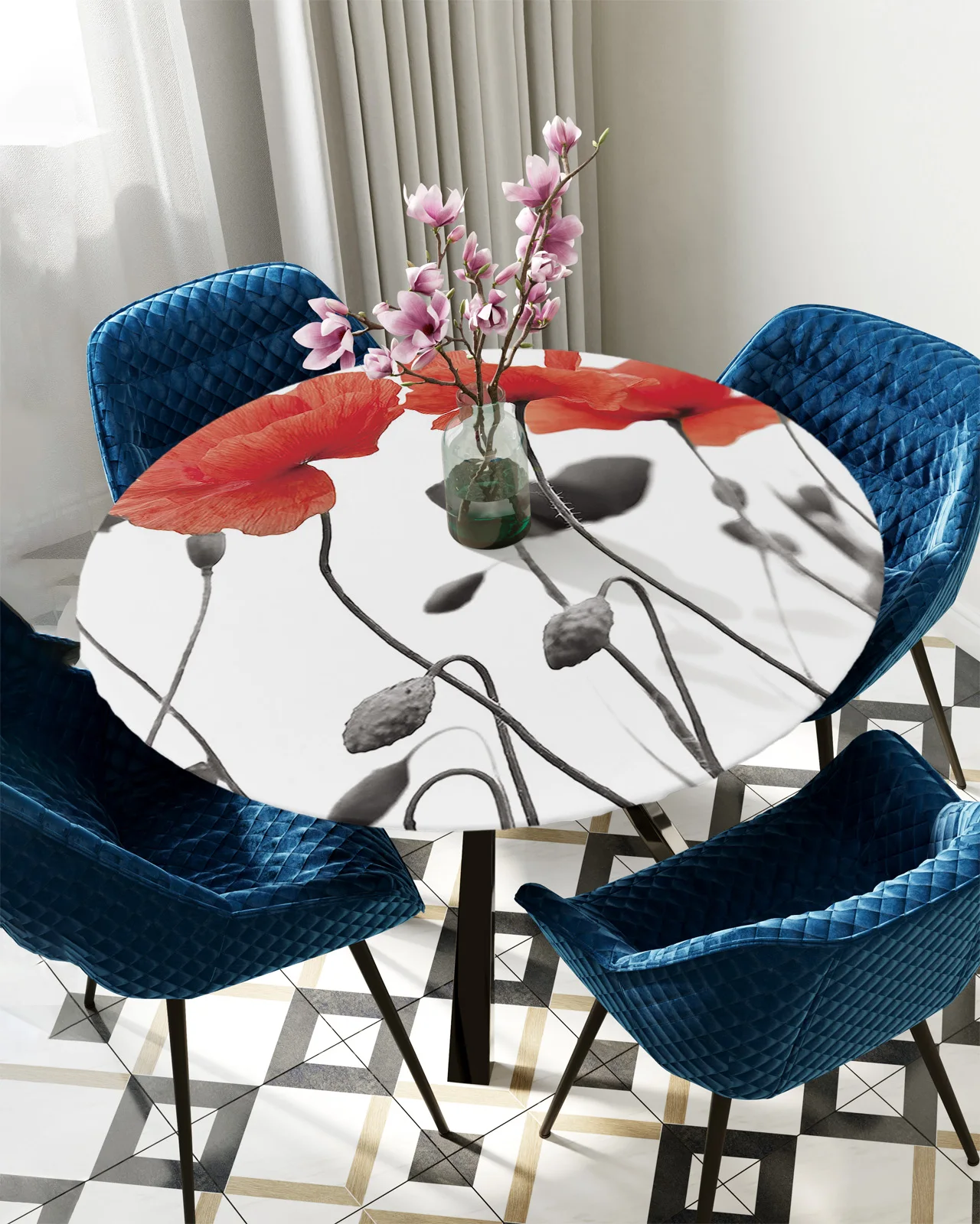 Red Poppy Flower Round Rectangular Table Cover Waterproof Elastic Tablecloth For Living Room Kitchen Table Cloth Home Decoration
Red Poppy Flower Round Rectangular Table Cover Waterproof Elastic Tablecloth For Living Room Kitchen Table Cloth Home Decoration